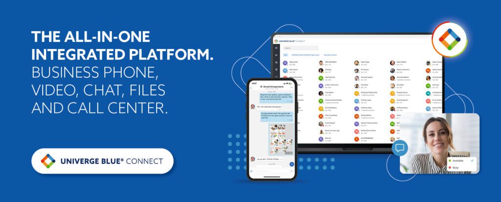 Univerge Blue Connect provides Business phone, video, chat, files and call center