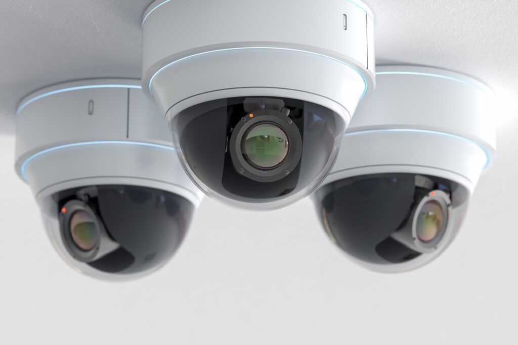 Dome security cameras