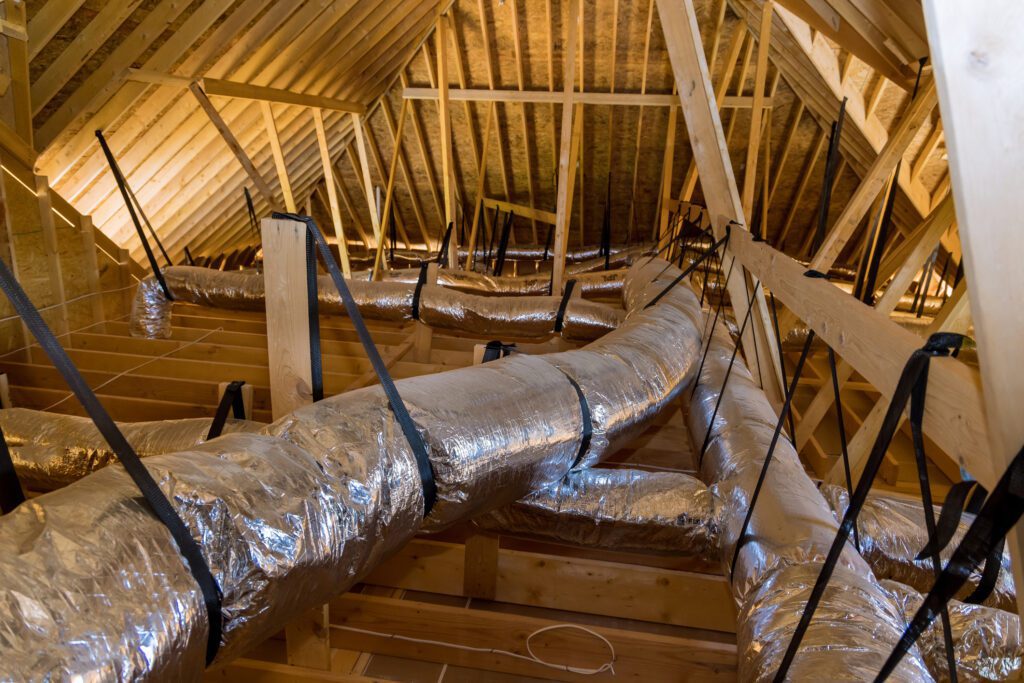 Attic of a home in Austin Summertime are harsh too much heat