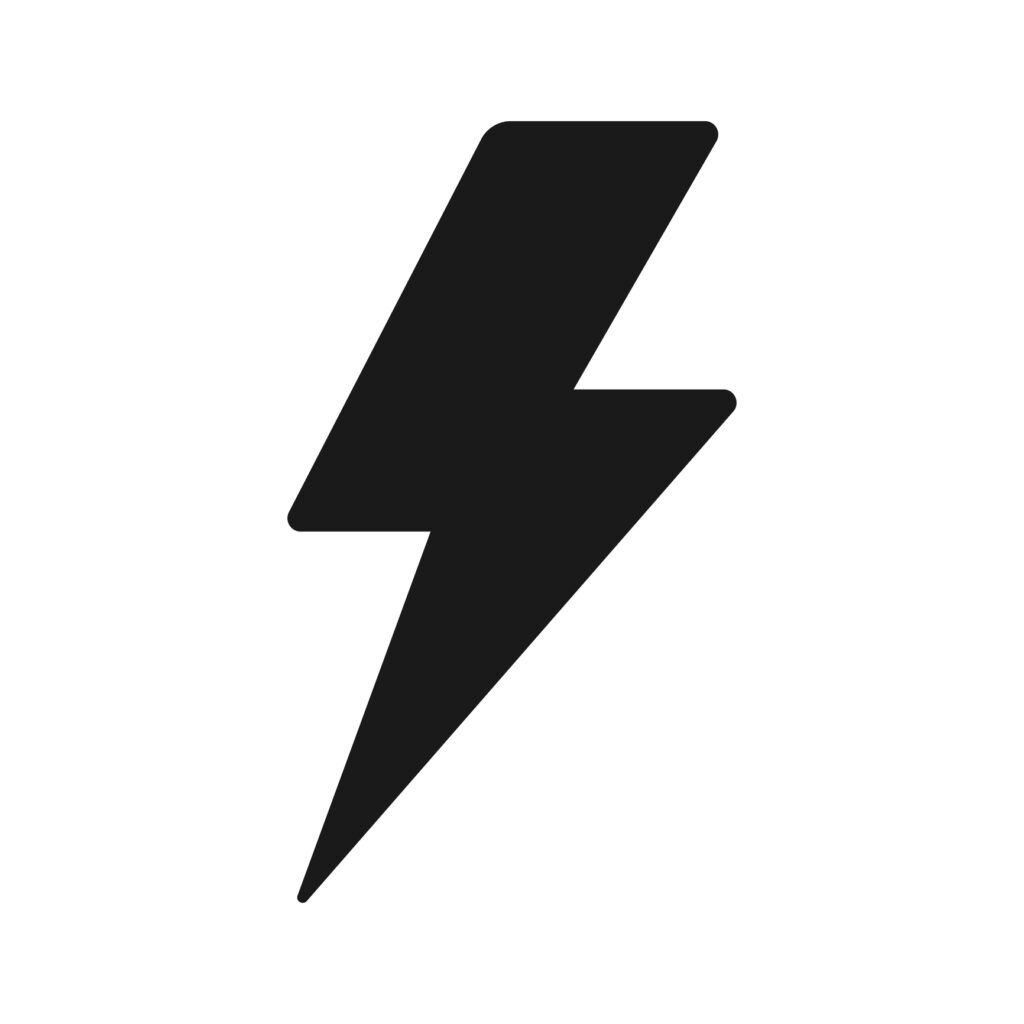 Energy lightning icon