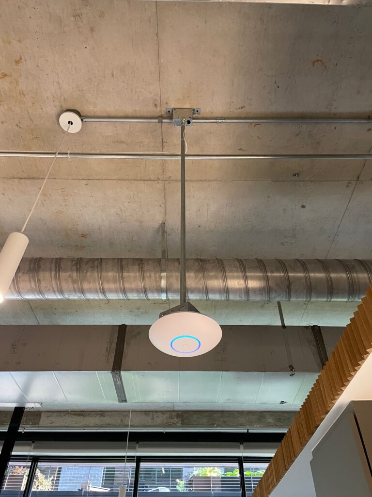 Unifi AP Installation in Austin drop from ceiling