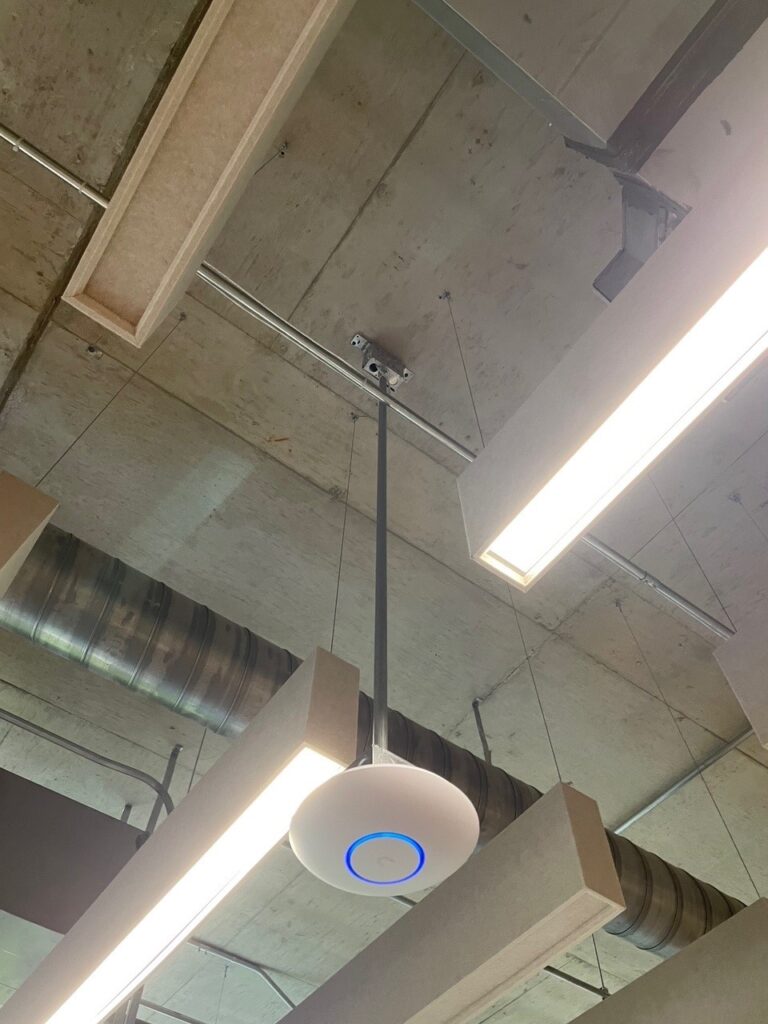 Unifi AP Installation in Austin drop from ceiling 2.