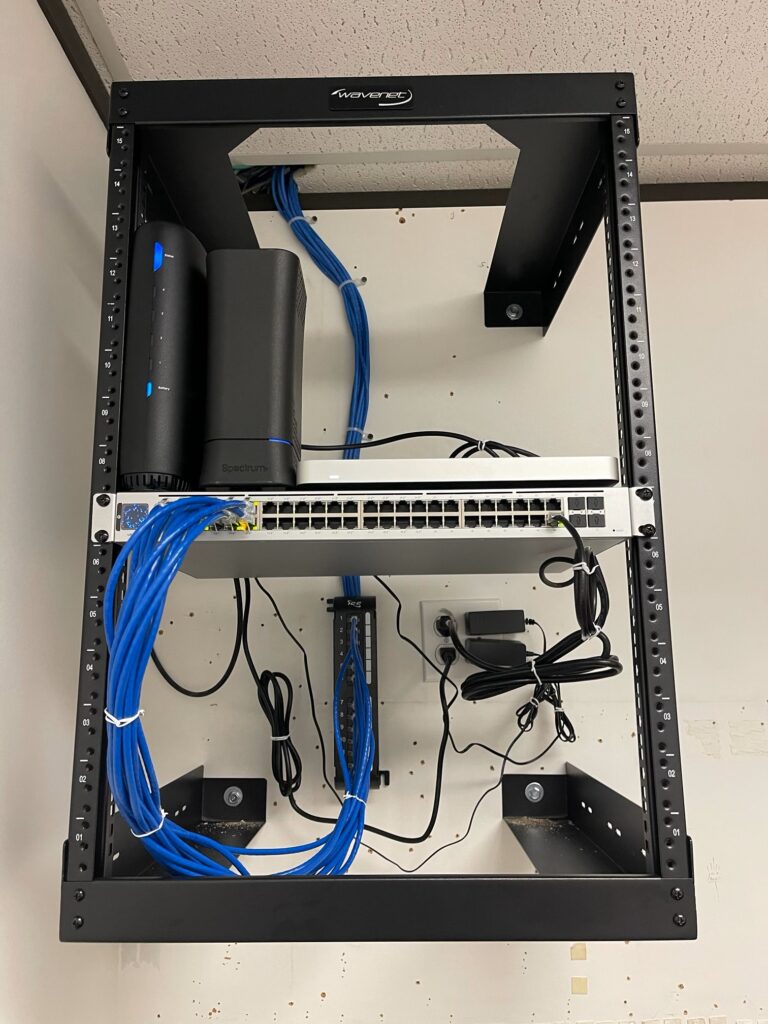 Small Data Cabling Installation Downtown Austin